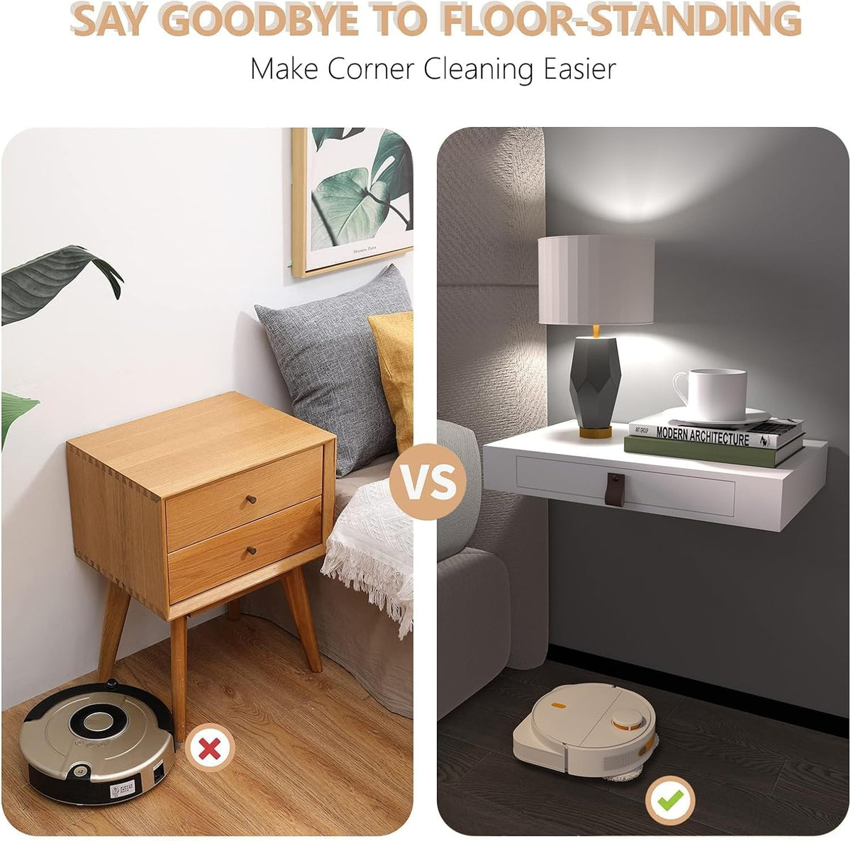 Floating Wall Shelf with Drawer