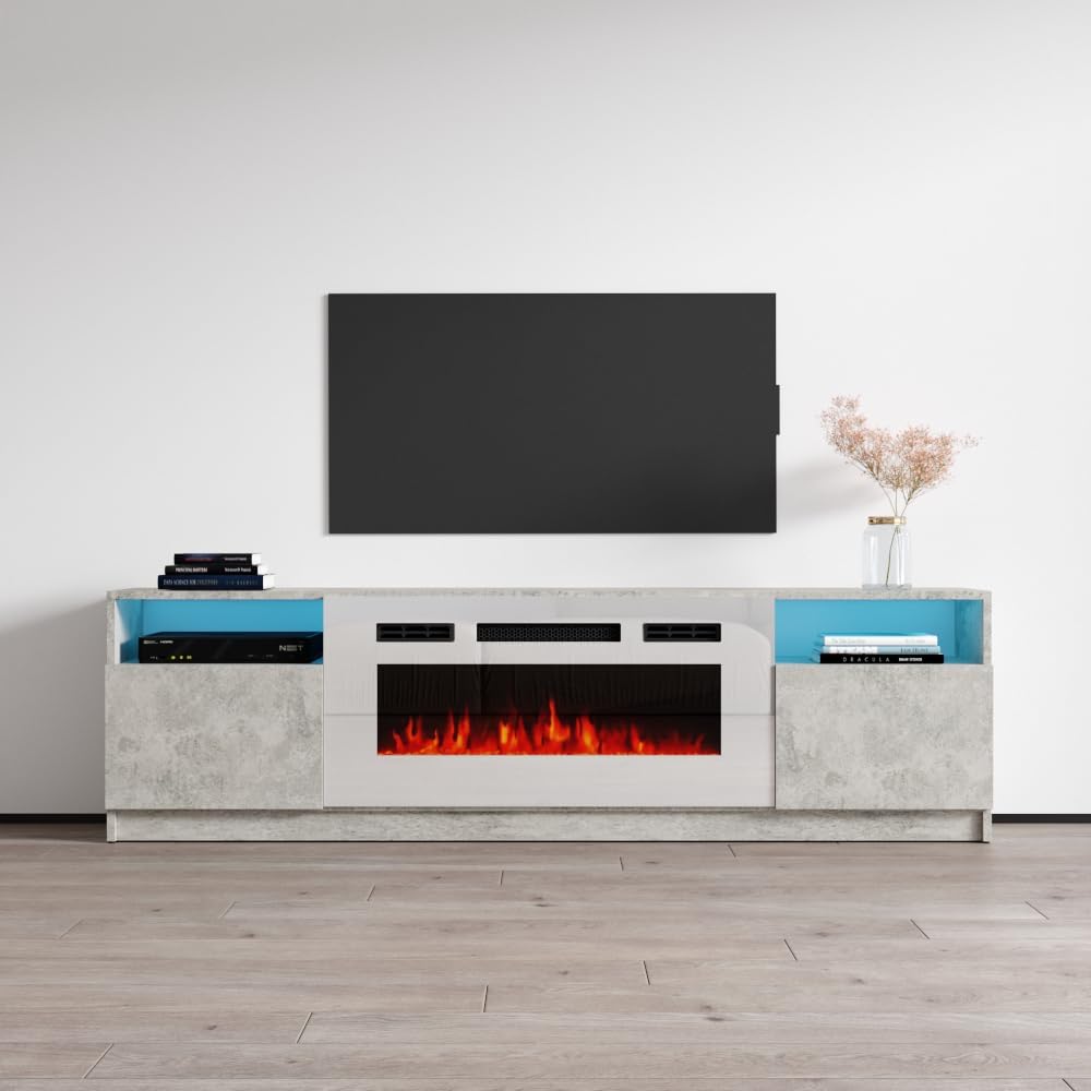 Modern Electric Fireplace TV Stand