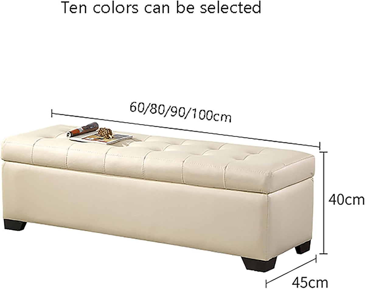 Rectangular Upholstered Ottoman Stool