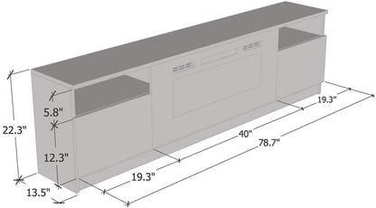 Modern Electric Fireplace TV Stand
