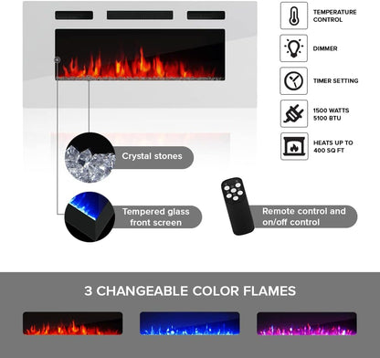 Modern Electric Fireplace TV Stand