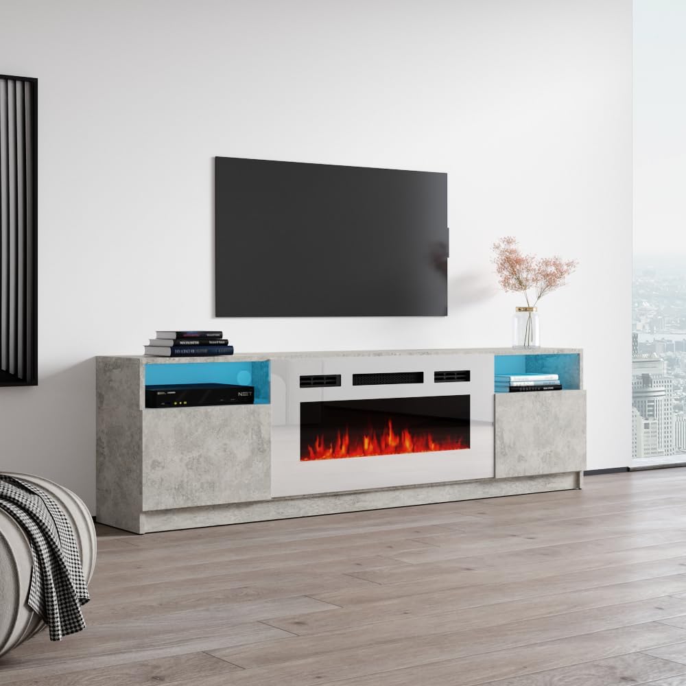Modern Electric Fireplace TV Stand