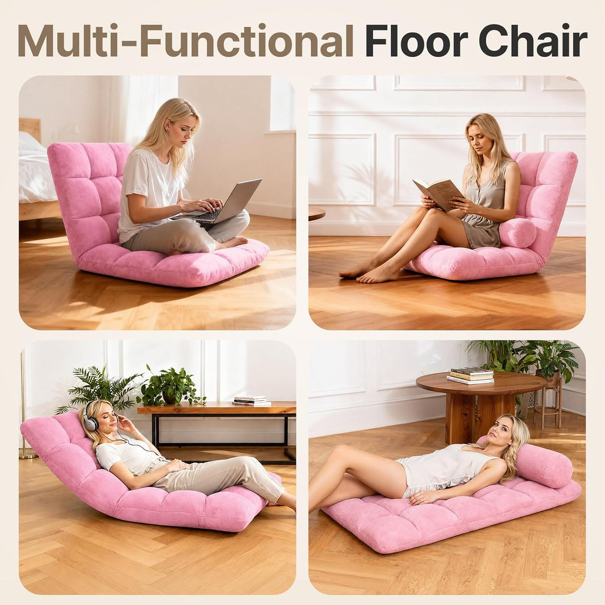 Adjustable Folding Floor Chair