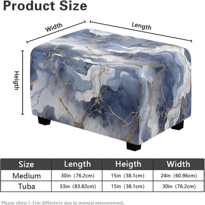 Rectangle Footstool Slipcover