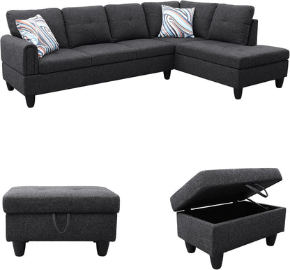 Modular L-Shaped Sectional Sofa