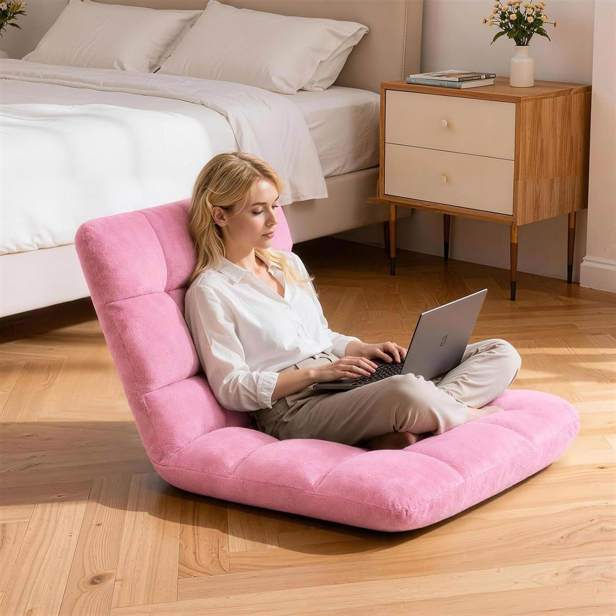Adjustable Folding Floor Chair