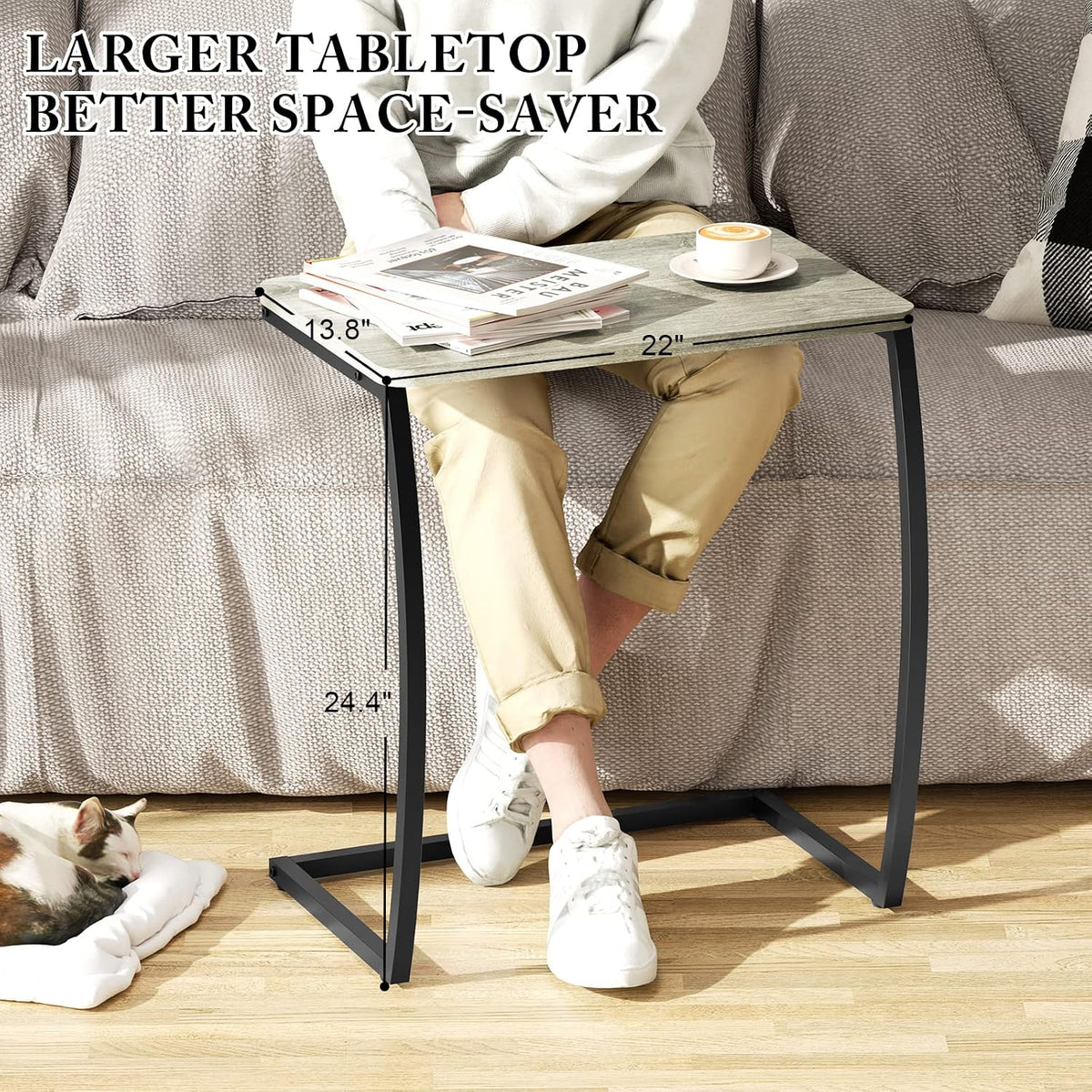 C-Shaped Side Table