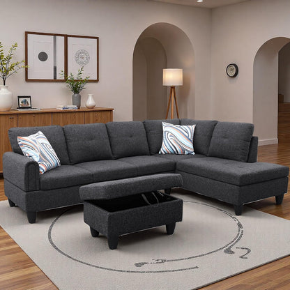 Modular L-Shaped Sectional Sofa