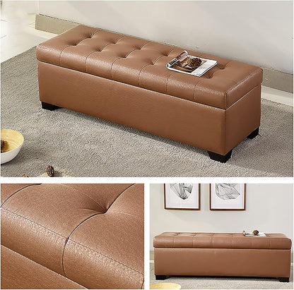 Rectangular Upholstered Ottoman Stool