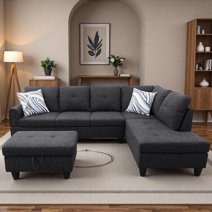 Modular L-Shaped Sectional Sofa