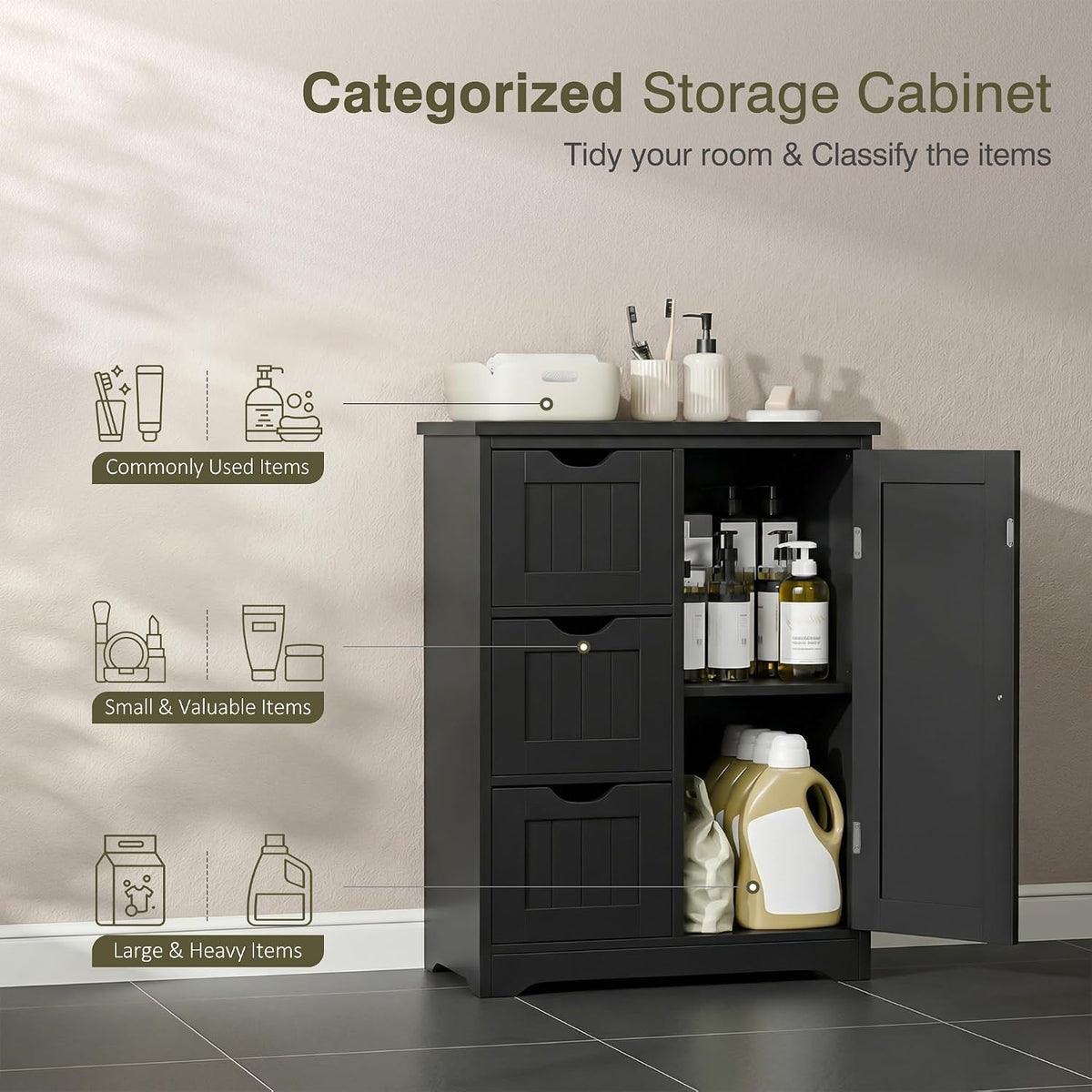 Modern Bathroom Storage Cabinet