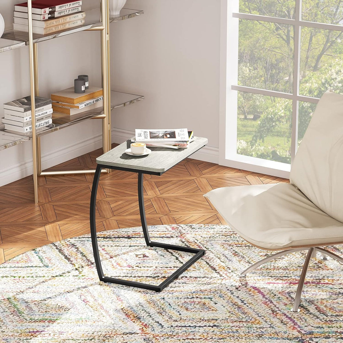 C-Shaped Side Table