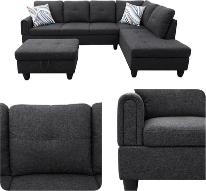 Modular L-Shaped Sectional Sofa