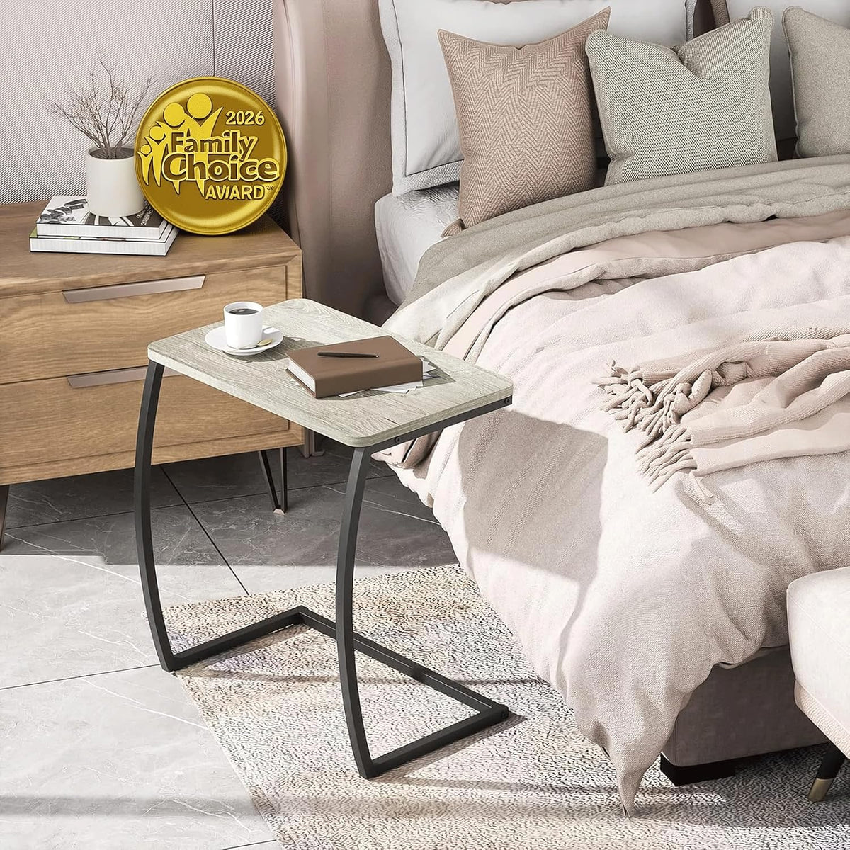 C-Shaped Side Table