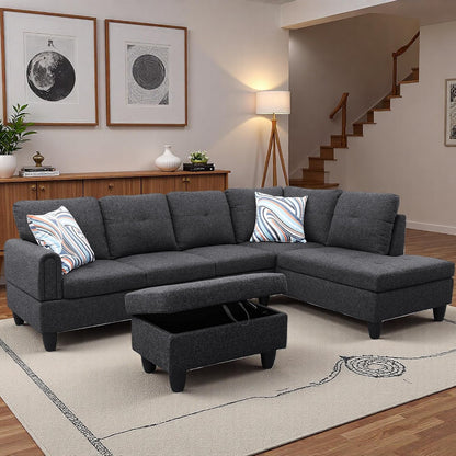 Modular L-Shaped Sectional Sofa